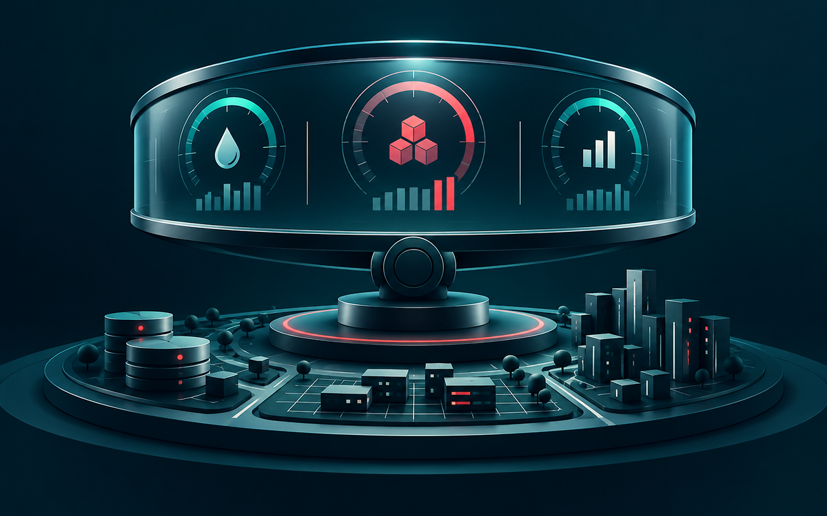 Dimensional dark visualization of consolidated treasury positions and decision information
